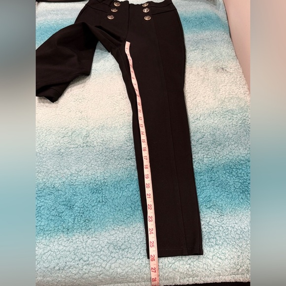 🔥Zara Black High-Waisted Pants with gold Buttons🔥 - Picture 6 of 9
